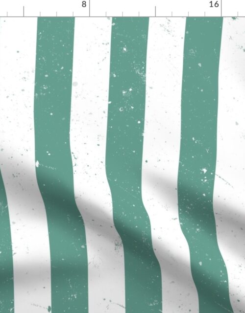 Fern Green and White Splattered Paint Vertical Cabana Tent Stripe to Match the Cut and Sew Christmas Dolls and Stockings Fabric
