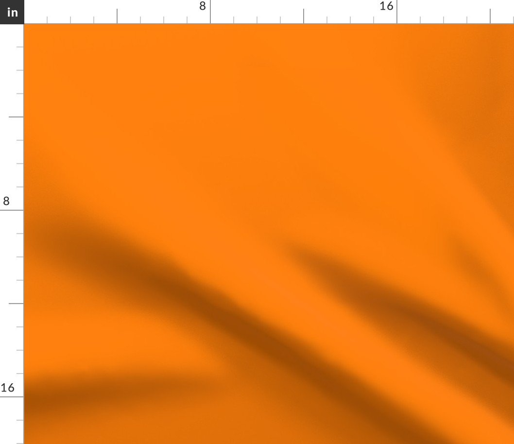 Florida Orange Official State Solid Color Fabric