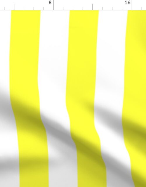 Florida Sunshine Yellow Vertical Tent Stripes Florida Colors of the Sunshine State Fabric