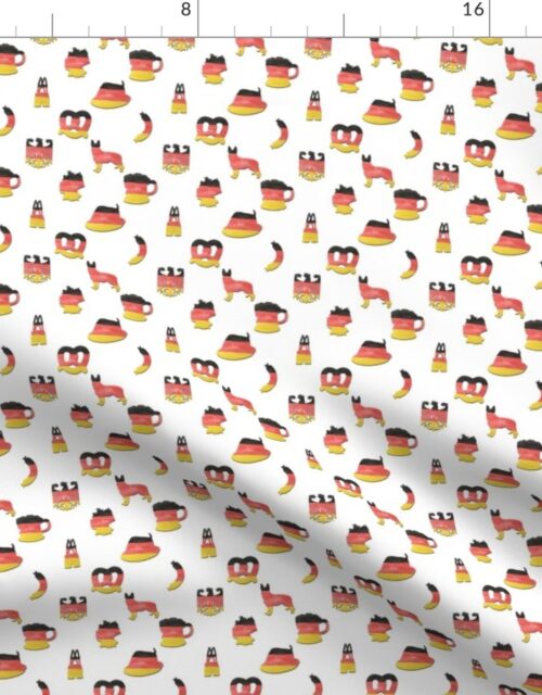 German Flag Colors for Oktoberfest  October Beer Festival Motifs Fabric