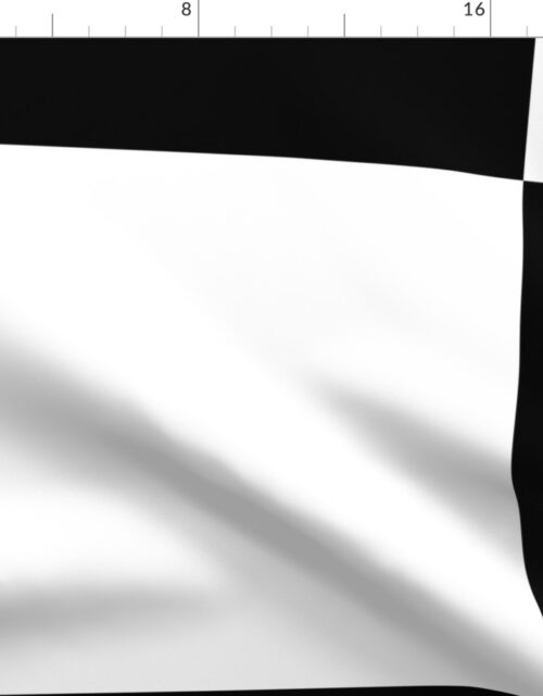 Gigantic Jumbo 16 inch Check – Black and White Checker Board Pattern Fabric