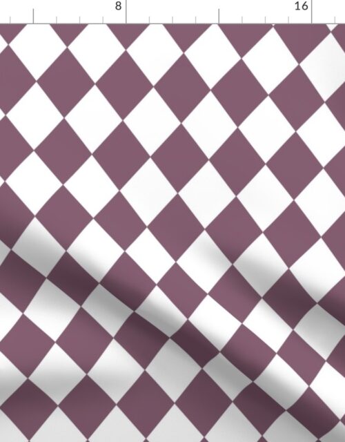 Grapeade Purple Small Modern Diamond Pattern Fabric