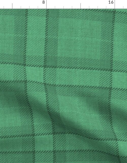 Green Vintage Christmas Tartan Plaid Fabric