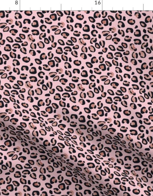 Harmony Small Leopard Rose Gold Spots on Pink Fabric