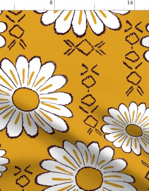 Harry Sunflower Shirt Flower Print Hippie Pop Art Floral Pattern Fabric