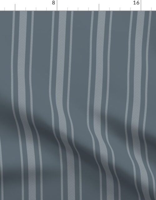 Ice Blue French Provincial Ticking Stripe Fabric