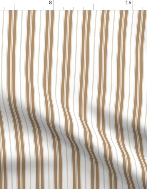 Iced Coffee Brown on Brown Autumn Winter 2022 2023 Color Trend Mattress Ticking Fabric