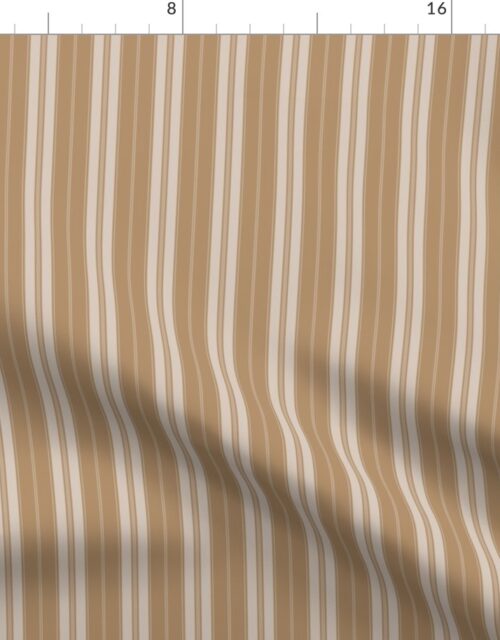 Iced Coffee and White Autumn Winter 2022 2023 Color Trend Mattress Ticking Fabric
