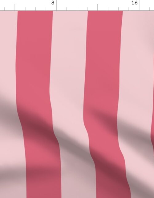 Large 3 inch Faded Nantucket Red Cabana Tent Stripes Fabric