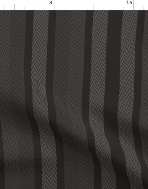 Large Charcoal Shades Modern Interior Design Stripe Fabric