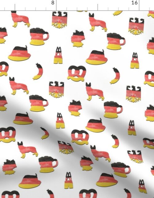 Large German Flag Colors for Oktoberfest  October Beer Festival Motifs Fabric
