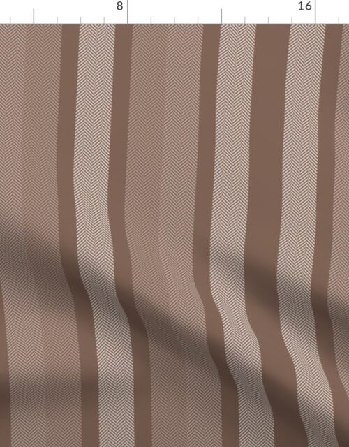 Large Mocha Shades Modern Interior Design Stripe Fabric