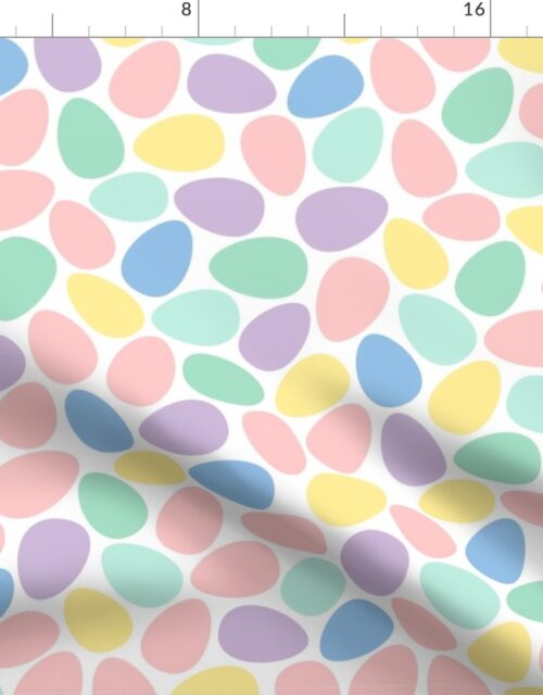 Large Multi Colored Pastel Easter Eggs Fabric
