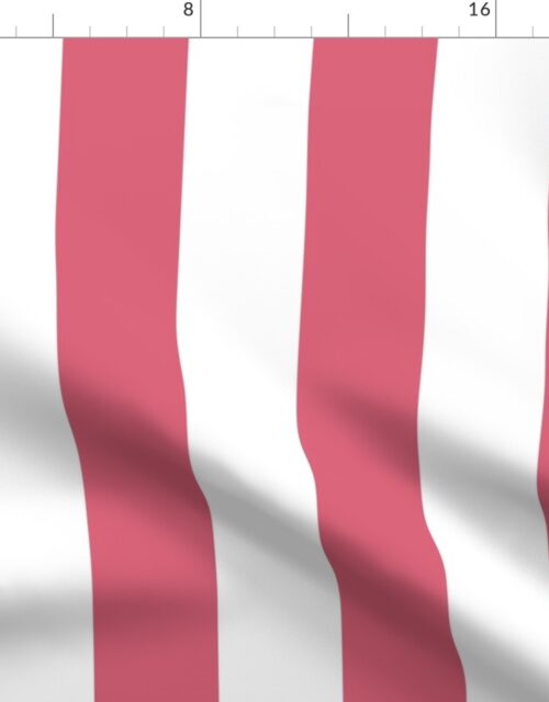 Large Nantucket Red and White Cabana Tent Stripes Fabric