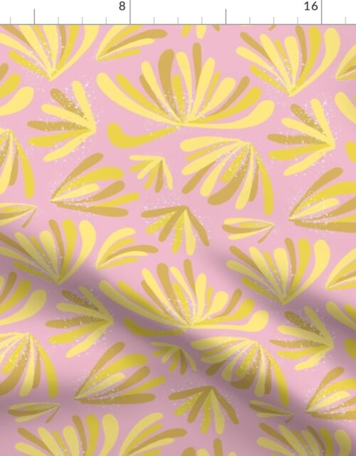 Large Pink Flowers Abstract Seamless Repeat Pattern Fabric