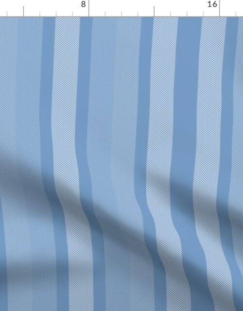 Large Sky Blue Shades Modern Interior Design Stripe Fabric
