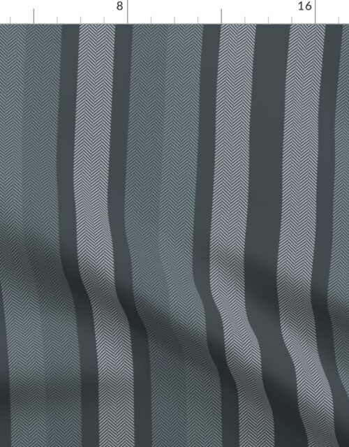 Large Slate Shades Modern Interior Design Stripe Fabric
