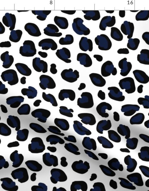 Leopard Moody Blues Spots on Broken White Fabric