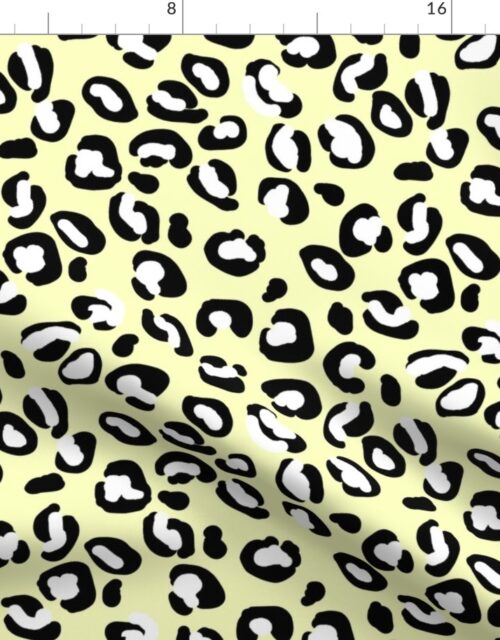 Leopard White Spots on Butter Fabric