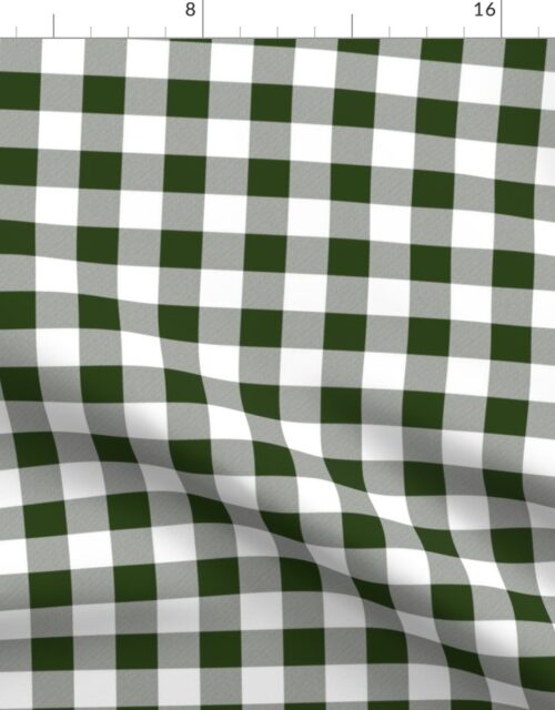 Lichen Green and White One Inch Check French Provincial Spring Checkerboard Fabric