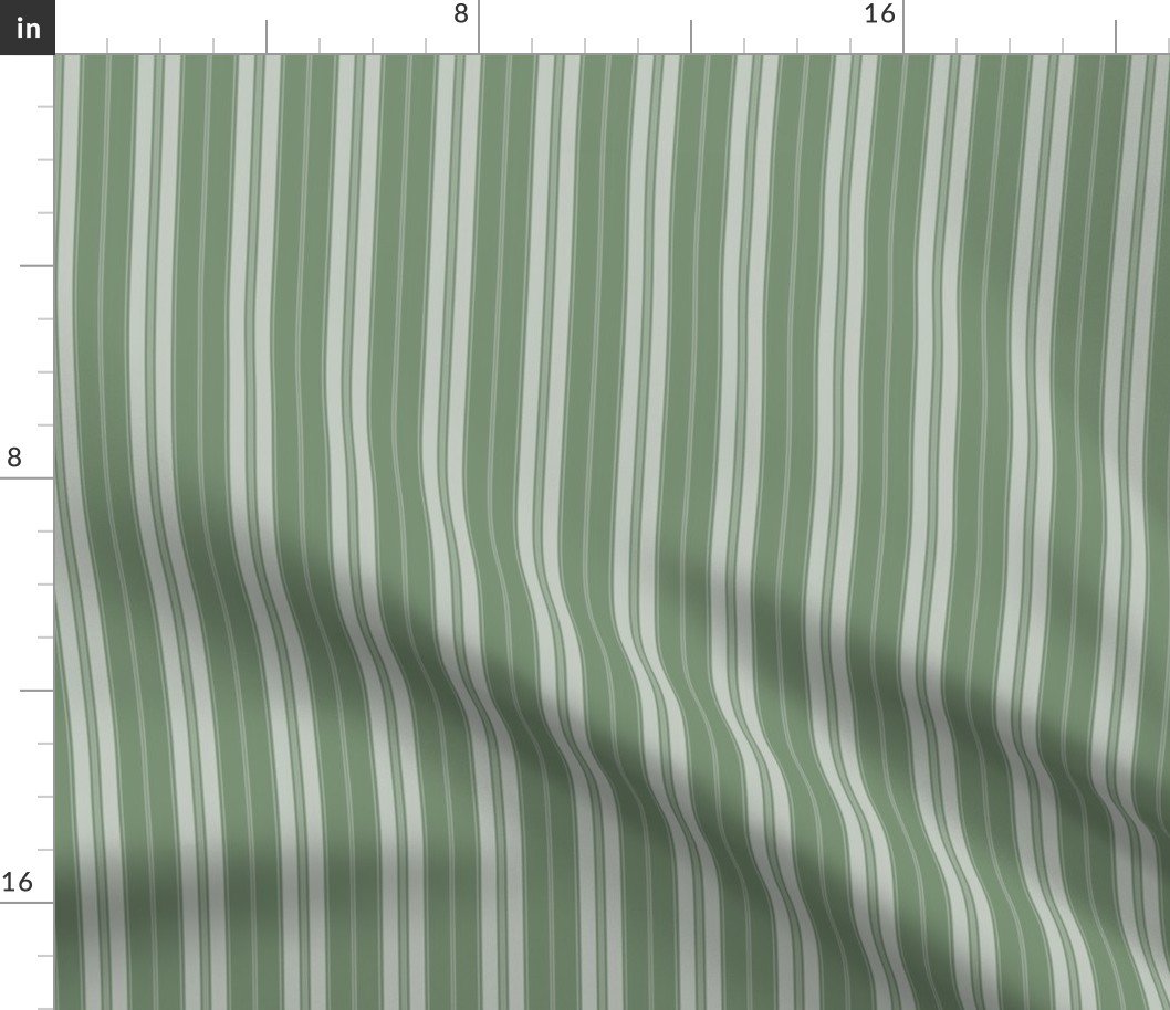 Loden Frost  and Green Autumn Winter 2022 2023 Color Trend Mattress Ticking Fabric