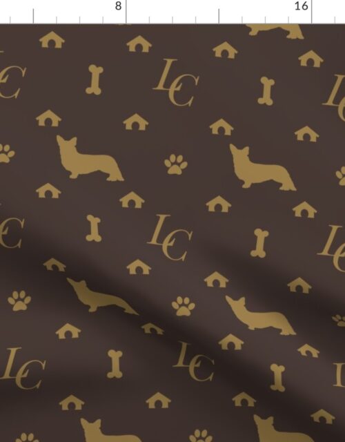 Louis Cardigan Corgi Luxury Doggy Days Fashion Fabric