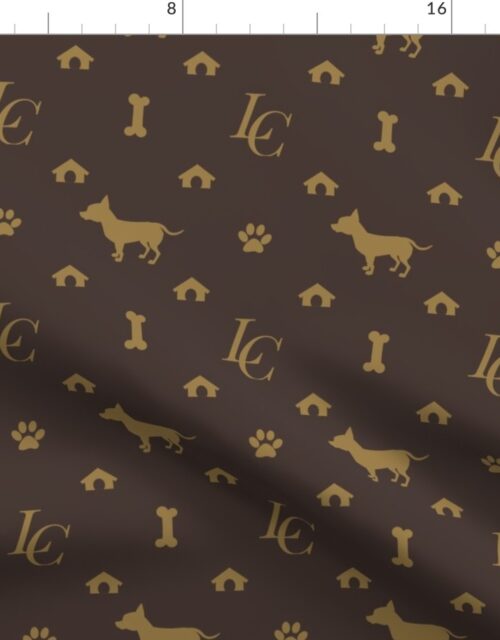 Louis Chihauhau Luxury Dog Attire Print Fabric