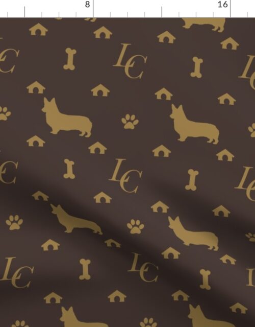 Louis Corgi Luxury Doggy Days Fashion Fabric