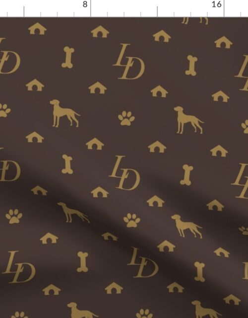 Louis Doberman Luxury Dog Attire Print Fabric