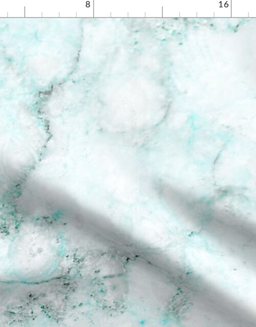 Marble Natural Stone Grey With Turquoise Veining Quartz Fabric