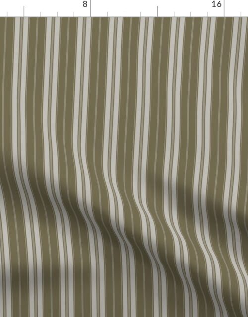 Martini Olive and Green Autumn Winter 2022 2023 Color Trend Mattress Ticking Fabric