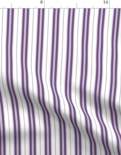 Meadow Violet Purple and White Autumn Winter 2022 2023 Color Trend Mattress Ticking Fabric