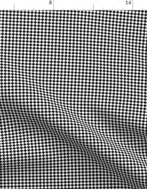 Medium Black and White Geometric Arrow Repeat Fabric