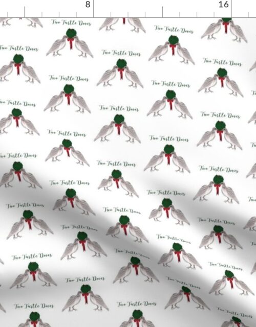Mini 12 Days of Christmas Two Turtle Doves Fabric