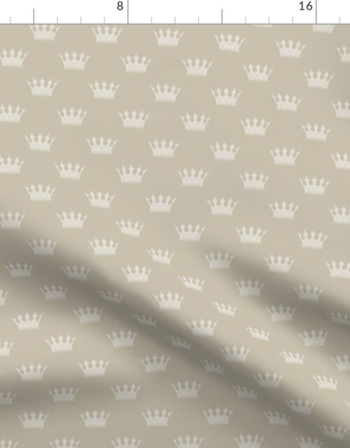 Mini George Grey with Pale Grey Crowns Fabric