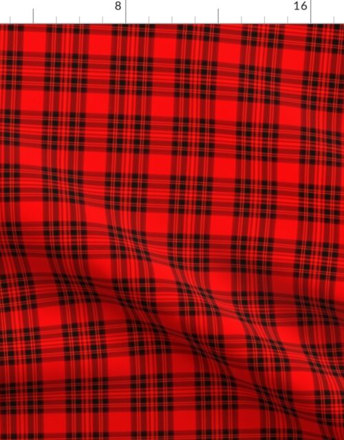 Mini Red Stewart Christmas Tartan Fabric