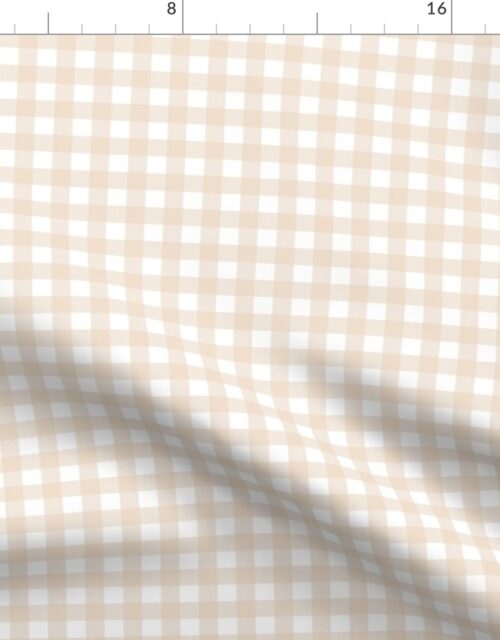 Natural Color Classic Small Half Inch Gingham Check Tartan Plaid Fabric