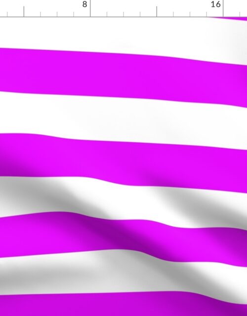 Orlando Orchid Pink Horizontal Tent Stripes Florida Colors of the Sunshine State Fabric