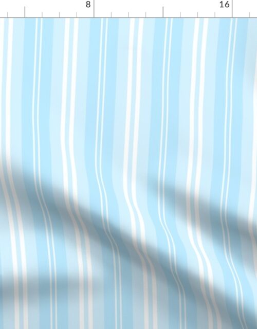 Pastel Baby Blue Shaded Pin Stripe Fabric