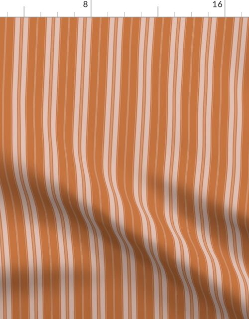 Peach Caramel on Caramel Autumn Winter 2022 2023 Color Trend Mattress Ticking Fabric
