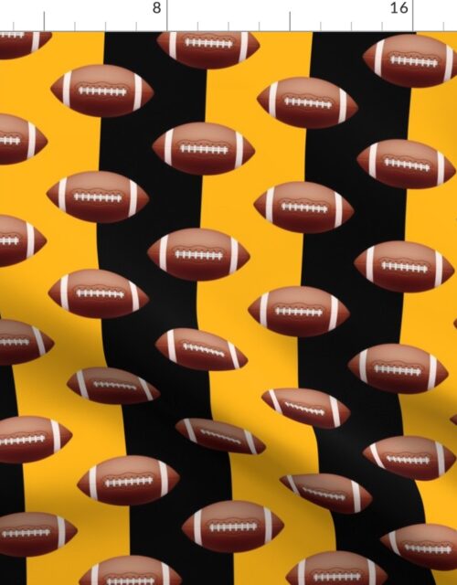 Pittsburgh’s Famed Football Team Colors of Black and Gold Fabric