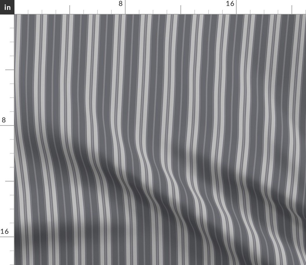 Quiet Shade Grey on Grey Autumn Winter 2022 2023 Color Trend Mattress Ticking Fabric