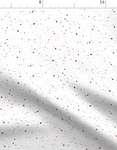 Red Speckled Terrazzo Seamless Repeat Fabric