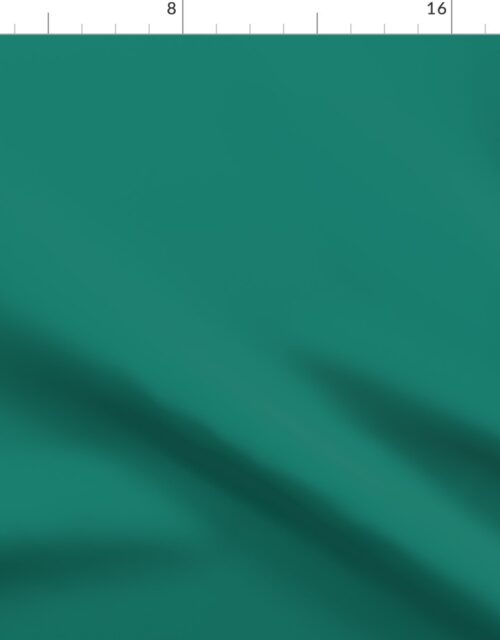 SOLID BLUE GREEN  #137e6d HTML HEX Colors Fabric