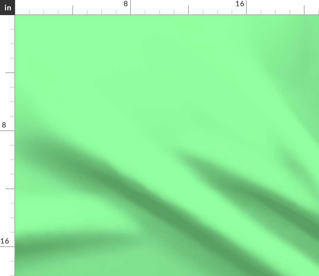 SOLID MINT GREEN  #8fff9f HTML HEX Colors Fabric