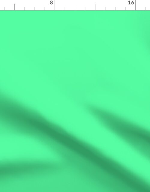 SOLID SEA GREEN #53fca1 HTML HEX Colors Fabric