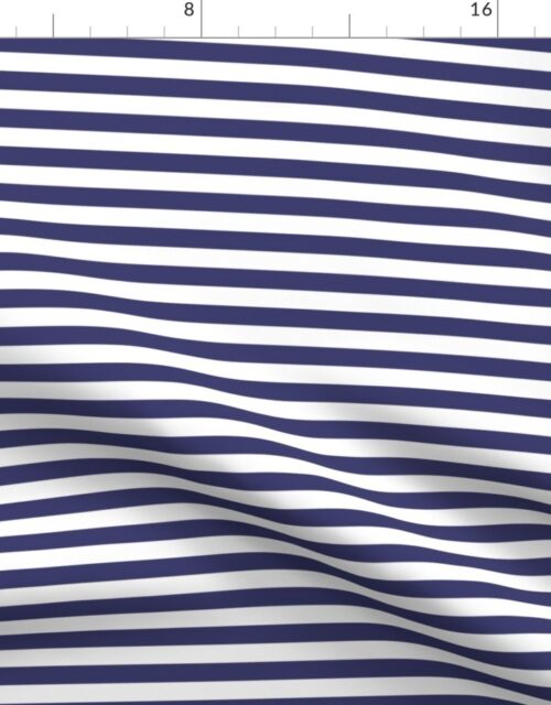 Small Horizontal USA Flag Blue and White Stripes Fabric