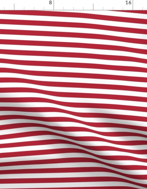 Small Horizontal USA Flag Red and White Stripes Fabric