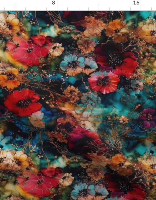 Small Japanese Alcohol Ink Fabric