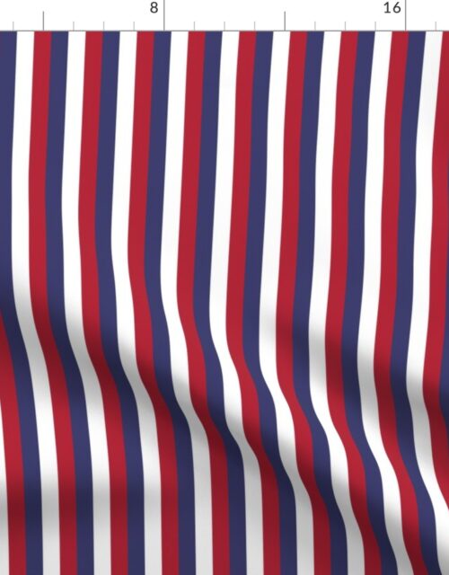 Small Vertical USA Flag Red, White and Blue Stripes Fabric